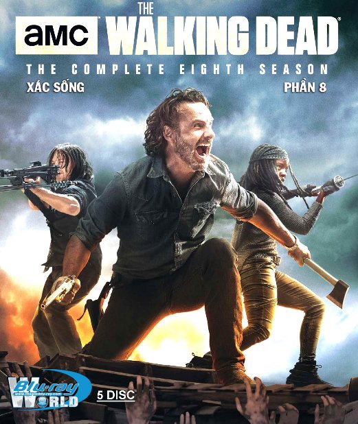 B3666. The Walking Dead SEASON 8 - XÁC SỐNG PHẦN 8 (5DISC) 2D25G (DTS-HD MA 5.1)